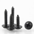 Black Carbon Steel M3 M4 M5 Phillips Washer Head Wood Screw Pan Washer Head Tapping Screw